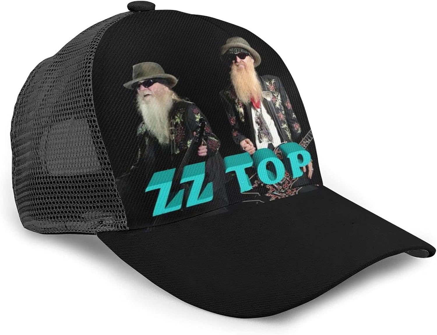 Zz Top Hiphop Hats Sports Casual Baseball Caps Gifts for Him/her Black