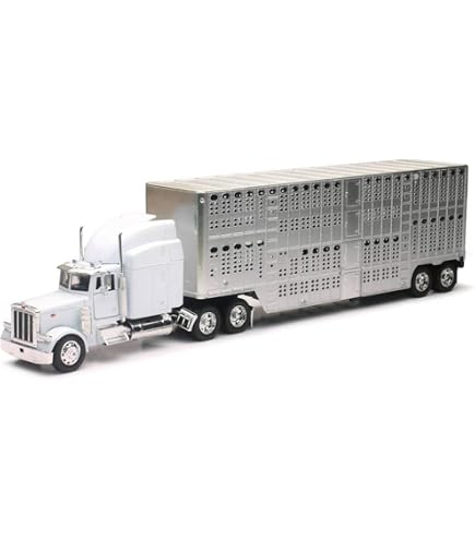 Spec Cast 1/64 Black Peterbilt 379 W/ Sleeper & 53' Trailer – Single Rear Door