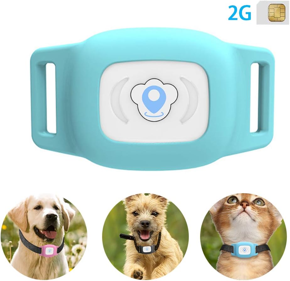 BARTUN GPS Pet Tracker, Cat Dog Tracking Device with Unlimited Range (Blue) Amazon.co.uk Pet