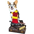 ComfyCamper Red Yellow Striped Scarf Dog Costume - X Large Medium Small French Lab Clothes Cosplay Halloween Costumes, XS, Re