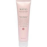 Natio Australia Rosewater Hydration Gentle Cream-Gel Face Cleanser, 3.3 oz - Facial Cleanser with Rosewater - Travel Size Face Wash for All Skin Types