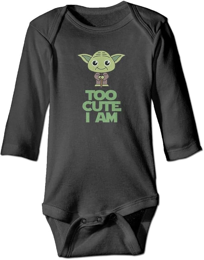 Star Wars Cute Yoda Baby Onesie Baby Bodysuit Black Clothing