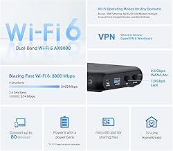 TP-Link Dual-Band Wi-Fi 6 AX3000 Travel Router