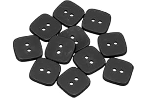 HARFINGTON 12pcs Sewing Button 22mm (7/8") 2 Holes Square Resin Button Craft Sewing Replacement Accessories for Clothing DIY 