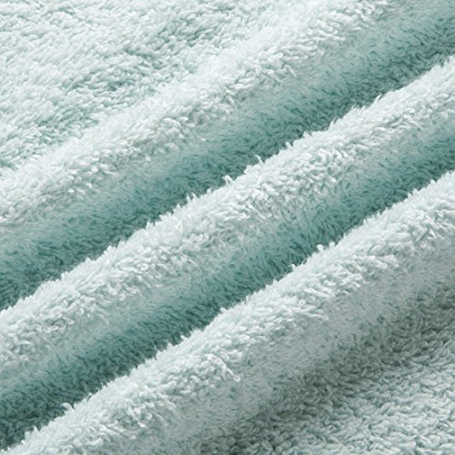 LOVO Egyptian Cotton Towel Set 3 Pieces Bath Hand Face Washcloth Luxury Microfiber Premium Soft Towel, Pale Blue - Thumbnail 7