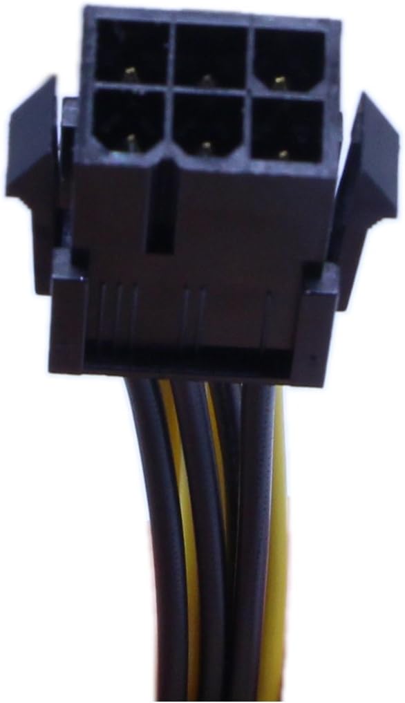 zdyCGTime 2-Pack 6-Pin PCIe to 8-Pin PCIe Adapter Power Cable(8 Inchs), BLACK, 8 inches - Image 5