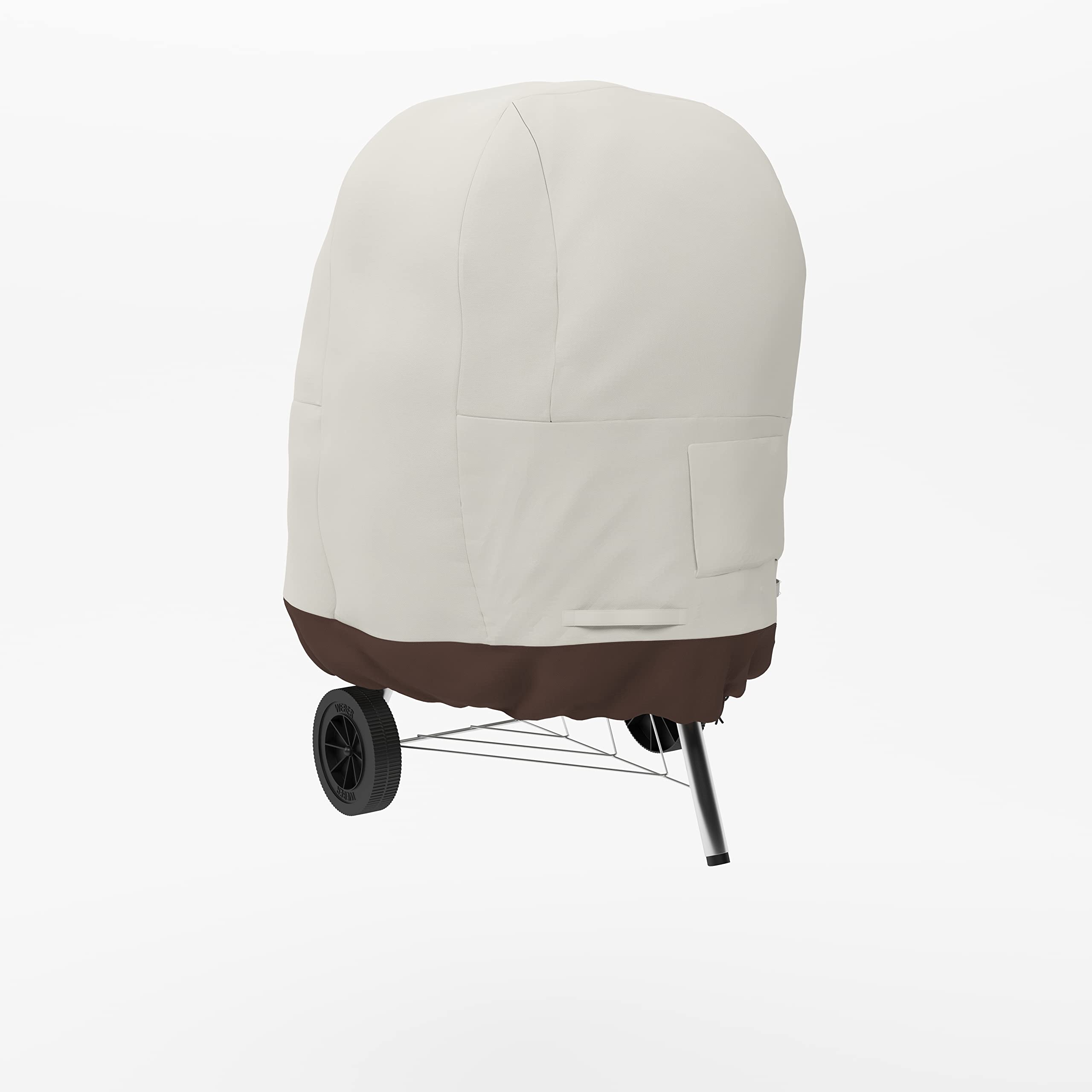 Amazon Basics Kettle Grill Cover, BBQ Cover, 67 cm, Ivory/Brown