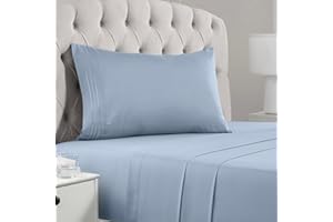 Mellanni Kids Twin Sheets Set - 3 PC Kids Bedding Set for Girls and Boys - Hotel Luxury, Extra Soft, Cooling Bed Sheets - Deep Pocket up to 16 inch - Easy Care (Twin, Blue Hydrangea)