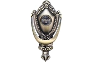 Woogim 1PCS Bronze Door Knocker Zinc Alloy Vintage Door Knocker Door and Gate Knocker Handle Pull