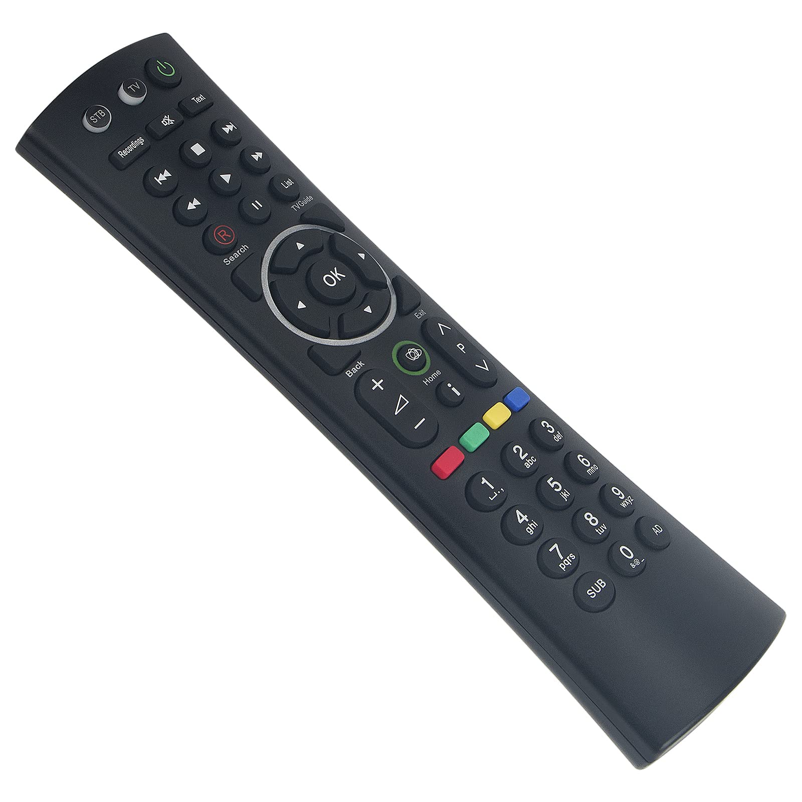 AULCMEET RM-108UM,RM-I08UM Replacement Remote Control Fit For Humax FreeSat+ TV HDD Recorders HB-1000S HDR-1000S(All) HB-1100S HDR-1100S(Black)