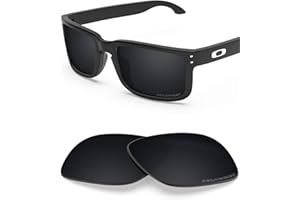 BLAZERBUCK Anti-salt Polarized Replacement Lenses for Oakley Holbrook XL OO9417 - Black