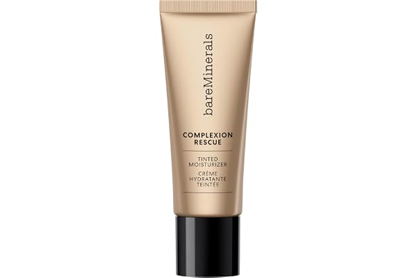 bareMinerals Complexion Rescue Tinted Moisturizer for Face, Hydrating Formula with Hyaluronic Acid, Sheer-to-Light Coverage,