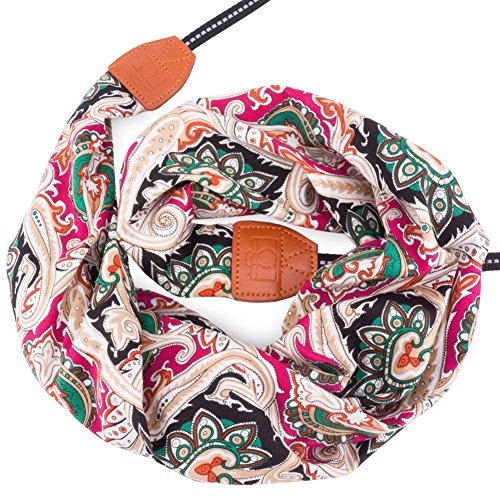 Wolven Soft Scarf Dsl/SLR Camera Neck Shoulder Strap Belt for Nikon,Canon,Sony,Samsung,Pentax,Olympus,Leica,Fujifilm Instax Etc, (Pattern 04)