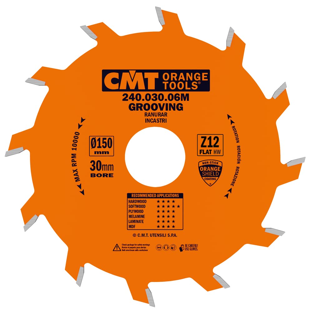 CMT Orange Tools 240,030.06 m-sega for Circular Milling, 150 x 3 x 30 Z 12 Right
