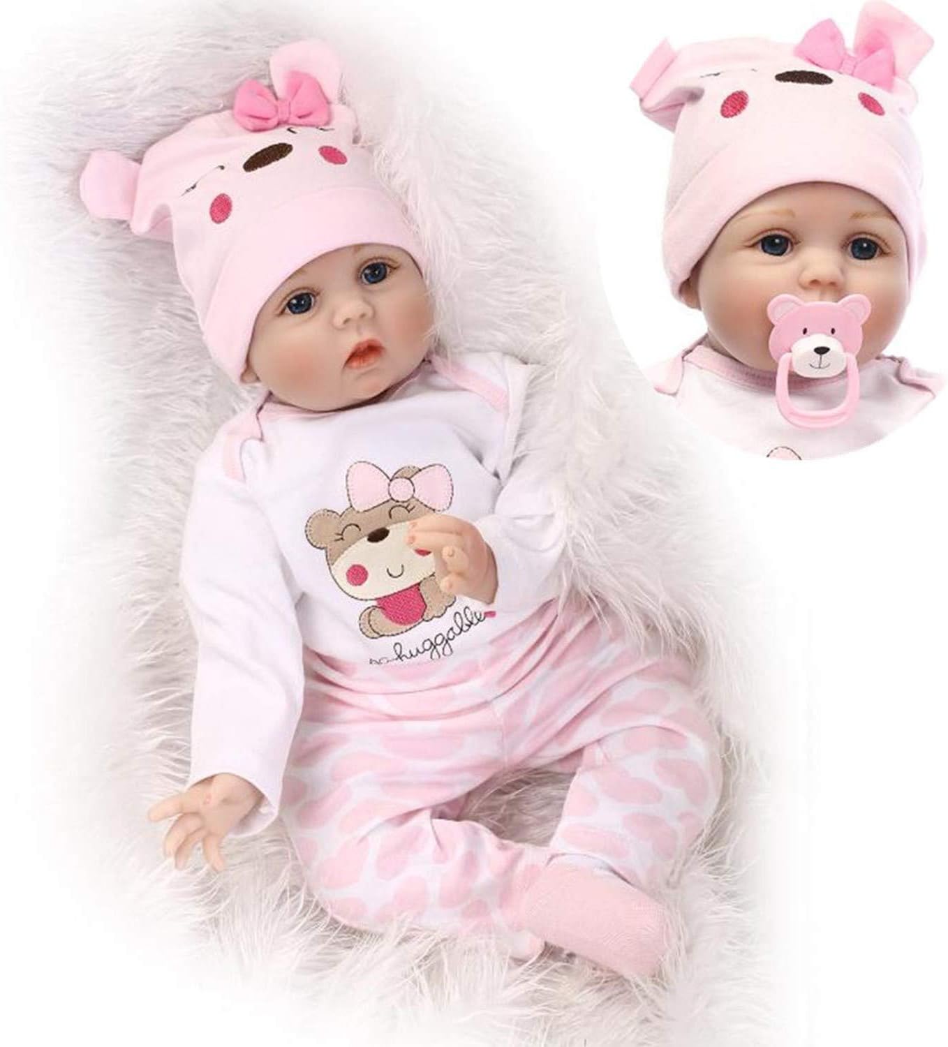 ZIYIUI Realistic Reborn Baby dolls 22 inch 55cm Real Looking Reborn