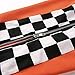 malianna Women Pantalon Femme Side Checkerboard Zipper Orange Trousers Plaid Patchwork Pencil Pants
