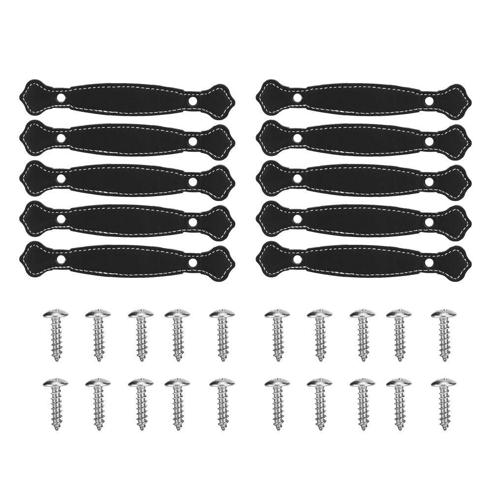 Atyhao Door Handles, Leather Door Pulls Handles for Cabinet Kitchen Cupboard Furniture Handles Wardrobe Drawer