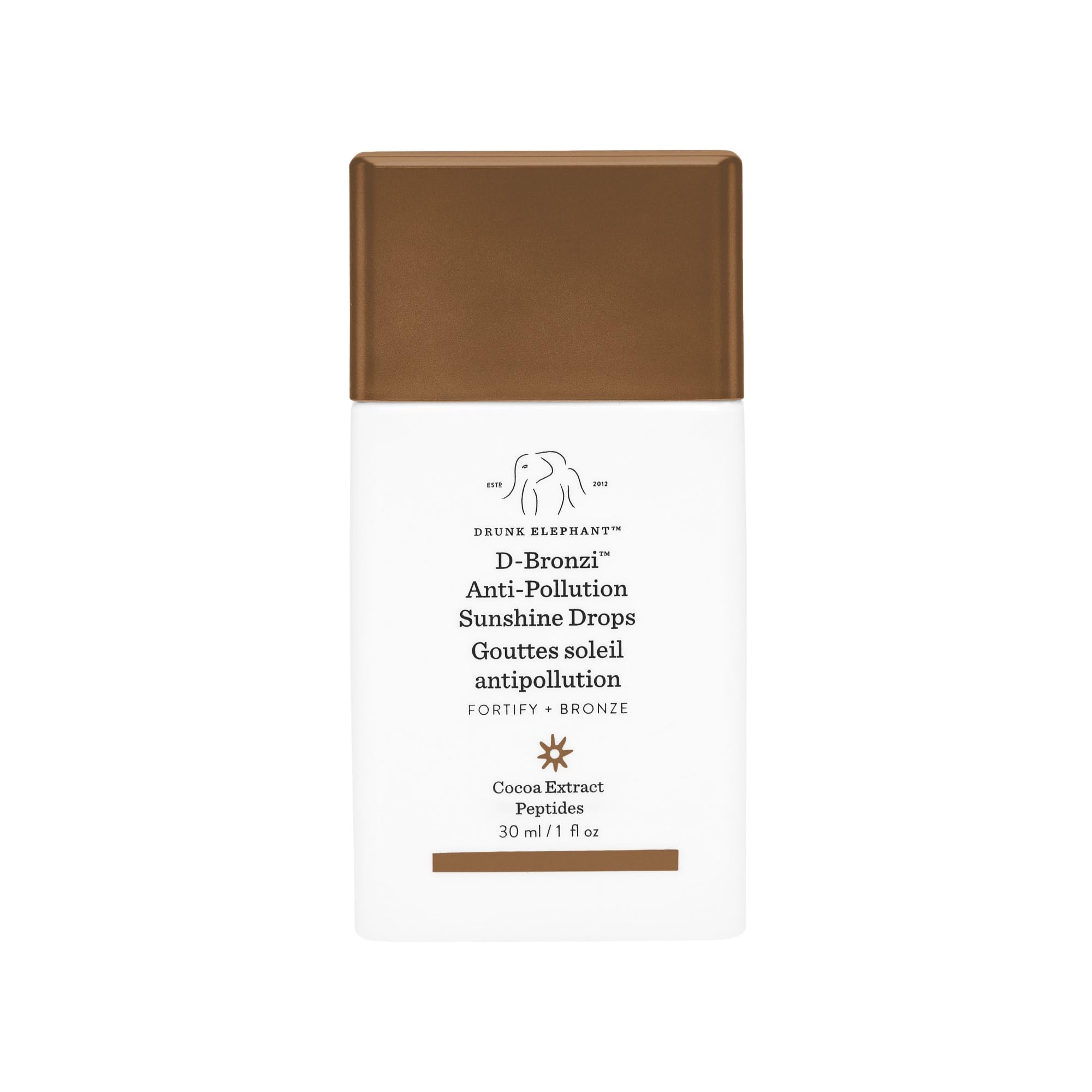 Drunk Elephant D-Bronzi Sunshine Drops - 30 ml/1 fl oz - Bronzing Color Serum Drops - Clean Clinical Skincare - Cruelty-Free - Dermatologist-Tested - Free of Essential Oils, Silicones, and Fragrance