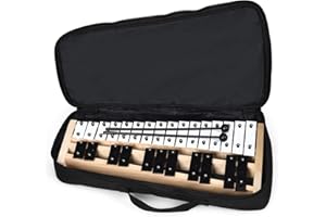 Giantex 27 Note Glockenspiel Xylophone, Percussion Instrument with Wood Base and 27 Metal Keys, Alto Full Size Glockenspiel Xylophone for Adults and Kids- Includes 2 Mallets and Carrying Bag