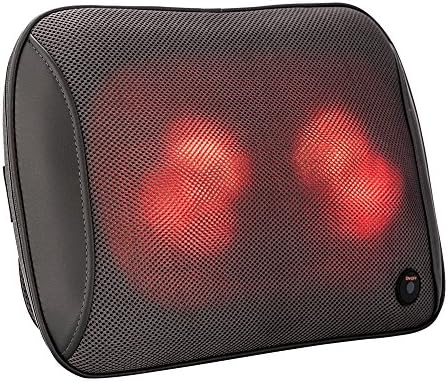 Samesay Shiatsu Back Massager Pillow and Kneading with Heat Massager Shoulder Waist Muscle Pain Relieve Therapy Relaxation for Home Office Use.