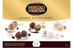 FERRERO COLLECTION GRAND ASSORTMENT Fine Assorted Chocolates and Confections Gift Box; 24 Confections;