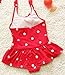 Jastore® Baby Girls Swimwear One Piece Swimsuits Beach Wear with Headband