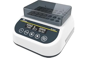 LAB FISH Heating Digital Dry Bath Incubator Laboratory Thermostatic Heater,Programmable Timer | Dry Block Incubator with 2ml*35 Centrifuge Tubes Block