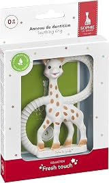 Sophie la Girafe Teething Ring 100% Natural Rubber Fresh Touch Box view 2