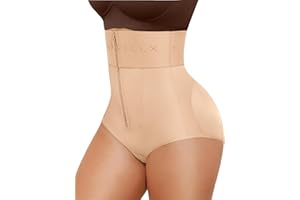 SHAPELLX Women's Tummy Control Shapewear Wide Band High Waist Body Shaper Waist Cinchers Panty With Zipper