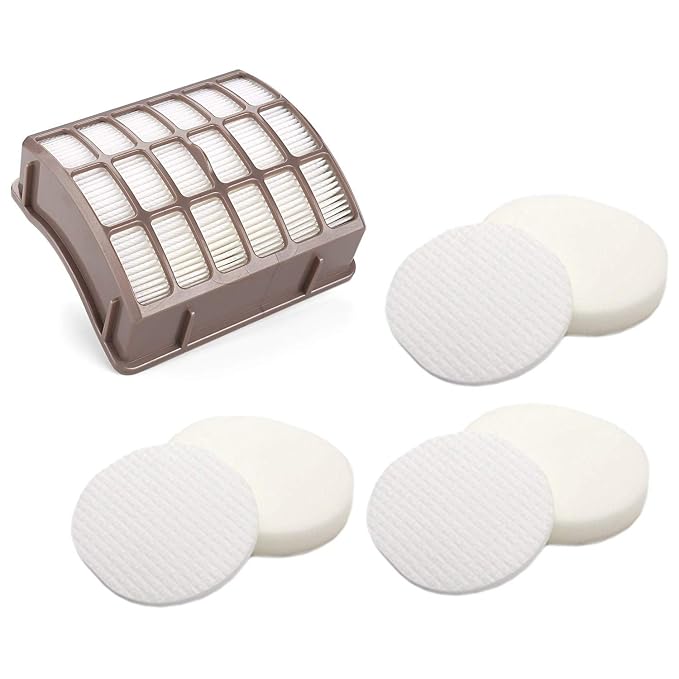 CuLety 3 Foam Filters + HEPA Replacement Vacuum Filter for