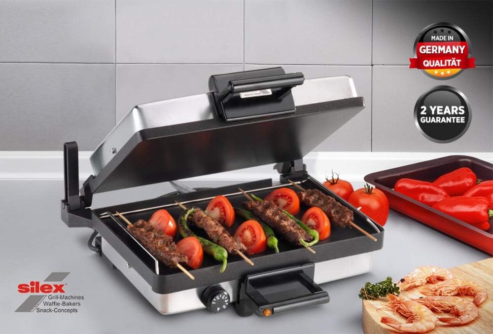 Silex Multi Grill 2439 Grill and Backplatten 2000 Watt Stainless Steel