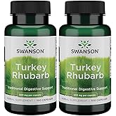 Swanson Turkey Rhubarb - Herbal Supplement for Digestive Health - Natural Formula - (100 Capsules, 500mg Each) (2 Pack)