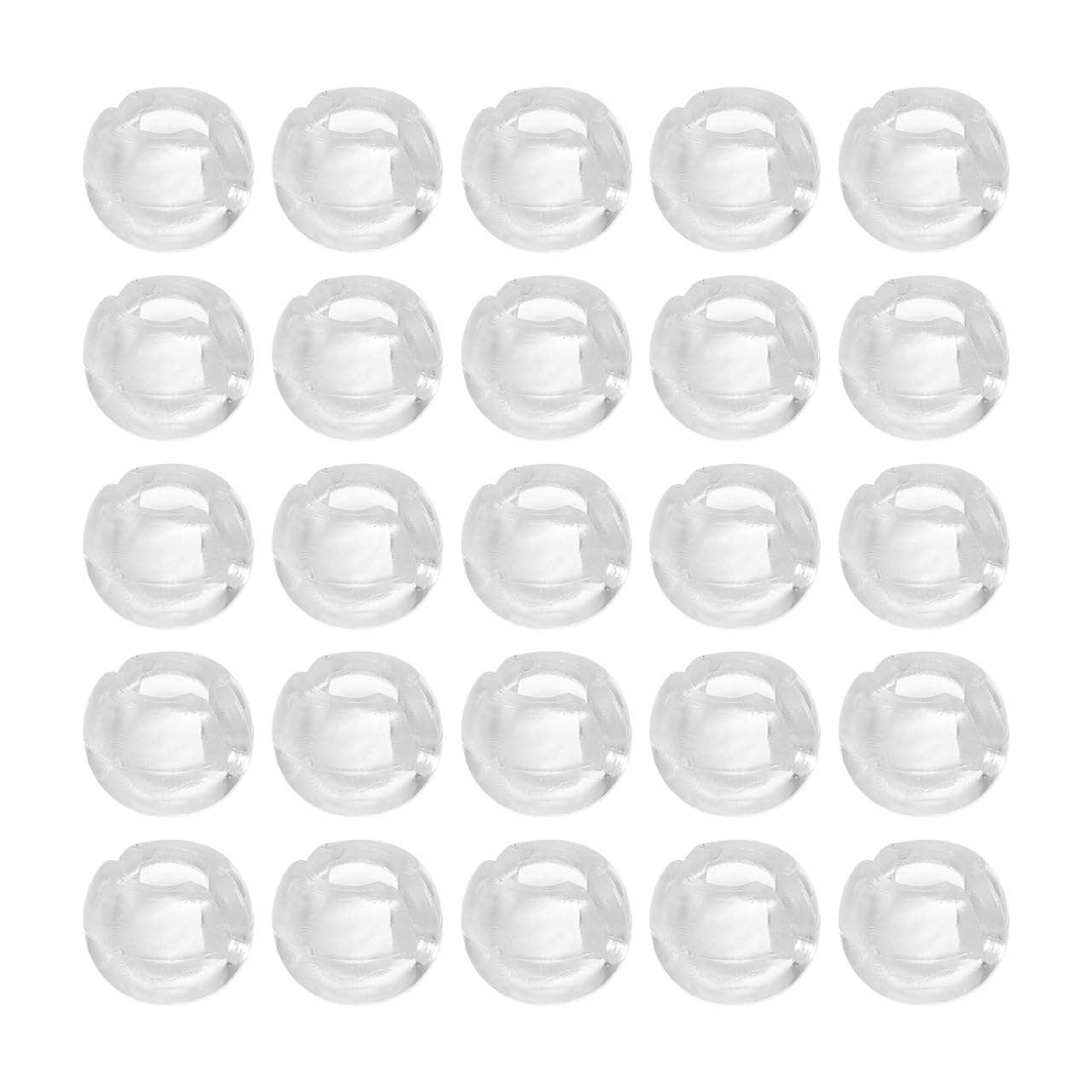 Alipis Transparent Beaded Chain Fixer for Vertical Blinds Clear Adjustable Bead Chain Stops 25 Pieces Secure Curtain Control and Neat Drapery Accessories