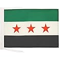 Free Syrian Army Flag 18'' x 12'' cords - Army of Syria SMALL flags 30 x 45cm - Banner 18x12 in - AZ FLAG