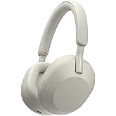Sony WH-1000XM5 Premium Noise Canceling Headphones, Auto NC Optimizer, 30-Hour Battery, Alexa Voice Control, Silver