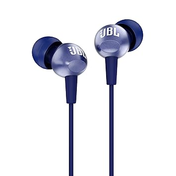 JBL C200SI Super Deep Bass in-Ear Headphones with Mic (Mystic Blue)