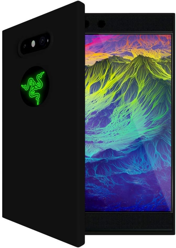 Black Case For Razer Phone 2, Black Premium Ultra Slim Shockproof TPU, Silicone Gel Phone Case Cover + Screen Protector