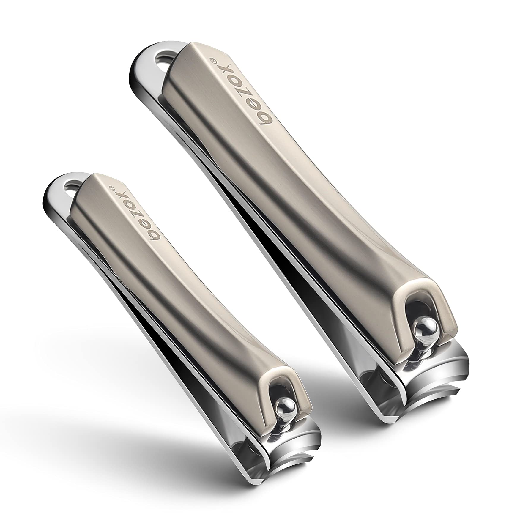 BEZOX Nail Clipper Set – Stainless Steel Ultra Sharp Sturdy Fingernail and Toenail Clipper & Comfortable Ergonomic Nail File - Sharp Nail Cutter Nail Clippers Fit for Seniors, Adult and Kids