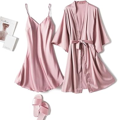 satin nightdress set