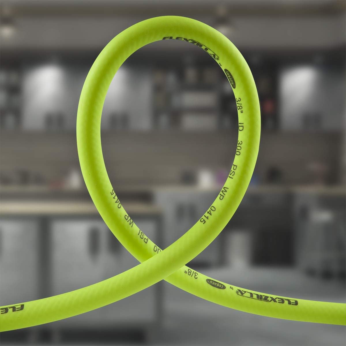 Flexzilla HFZ1450YW2 1/4" (inches) x 50' (feet) Air Hose, 50 ft, MNPT Fittings, Heavy Duty, Lightweight, Hybrid, ZillaGreen-HFZ1450YW2, 1/4" (inches) x 50' (feet): Automotive