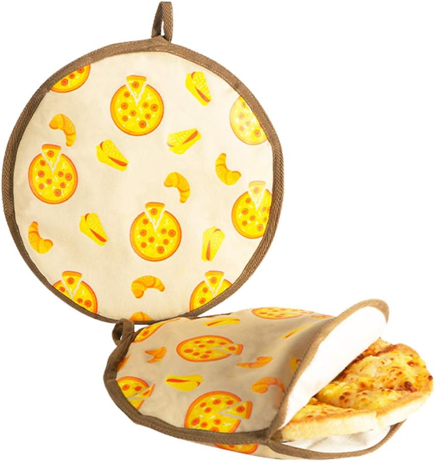 Pancakes Warmer,12 Inch Insulated and Microwaveable,Cloth Fabric Bag Pouch Keeps Food Warm for up to One Hour!Tortilla Holder for Corn & Flour Taco,Pizza,Bread Keeper,No More Wet & Soggy (Yellow)
