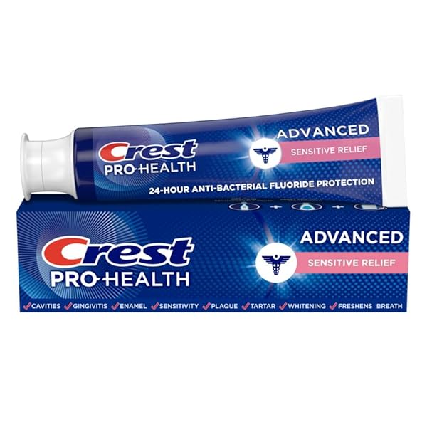 CREST PRO-HEALTH ADVANCED SENSITIVE & ENAMEL SHIELD TOOTHPASTE, 5.1 OUNCE (PACK OF 1) – PACKAGING MAY VARY