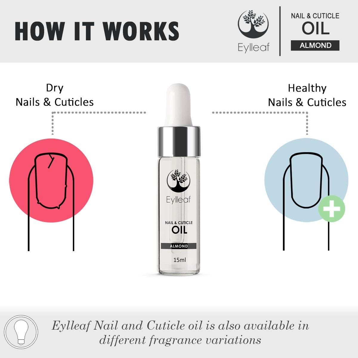 Nail and Cuticle Oil by Eylleaf Nail Repair Treatment with Sweet