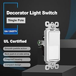 CML Single Pole Decorator Light Switch, 20 Pack