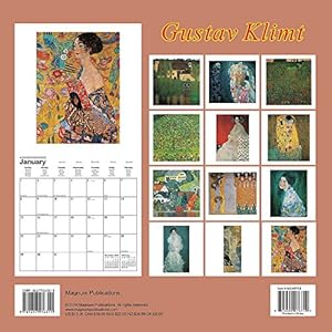 Gustav Klimt Calendar - 2017 Wall Calendars - Calendar 2016 - Art Calendar - Famous Paintings Calendar by Magnum
