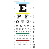 NOYOC Eye Chart, Upgraded Snellen Eye Chart for Eye Exams 20 Feet, 22x11 in | Snellen Chart 20 Foot, Near Vision Test Chart, Plastic, Low Vision Wall Chart, Metal Eyelet, Kids Gifts Wall Decoration