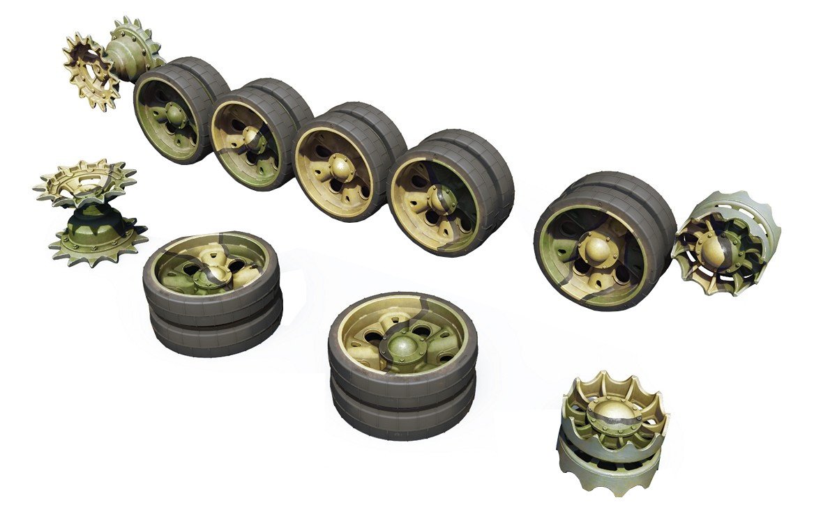 Miniart 1:35 -T-55/T-55A Wheels Set