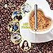 Milk Frother - Milk Foamer - Coffee Foamer - Milk Frother Handheld - Hand Frother - Drink Mixer - Small Electric Milk Frother - Whip Foamer - Latte Coffee Frother Wand - Battery Operated Steel Whisk