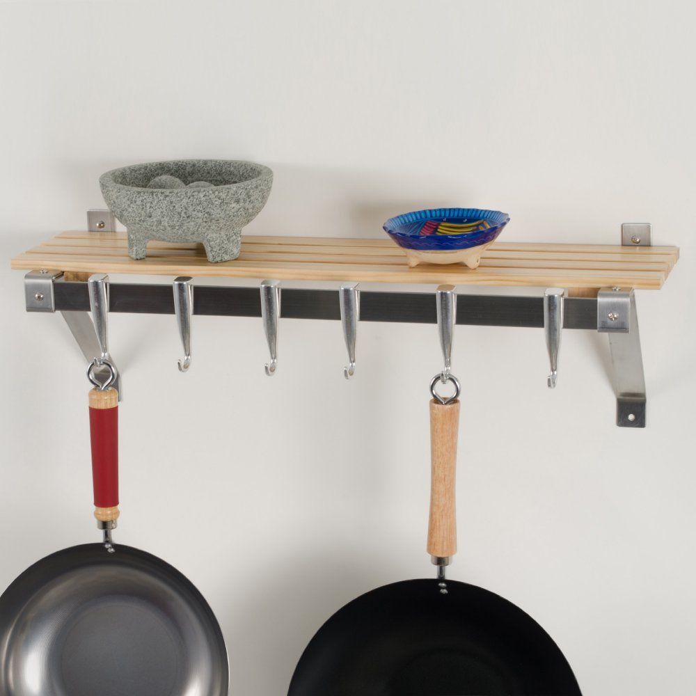 Best wall mounted aluminum pot rack