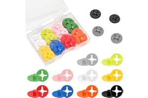 Darlingao Running Bib Clips, 20Pcs Race Bib Holder, Race Number Buckle Fixing System for Runners, Marathon, Triathlon, Track and Field Events, Mixed Colors Fasteners, Secure Race Bib Attachment